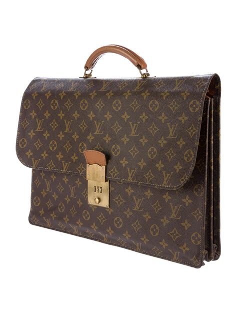 louis vuitton monogram briefcase.